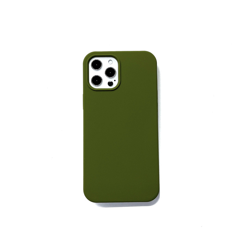 Apple 14/14PRO liquid silicone phone case iPhone14plus solid color 14promax case Item Picture