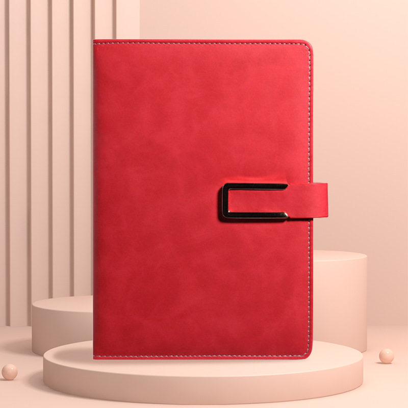 Customized creative a5 magnetic clasp business office notebook, thickened b5 notebook diary, customized logo details Picture