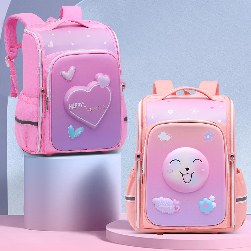 Net Red 3D Three-Dimensional Schoolbag For Primary School Students 1-6 Grade Boys And Girls Children Spine Relief Wear-Resistant Backpack Wholesale Specification drawing