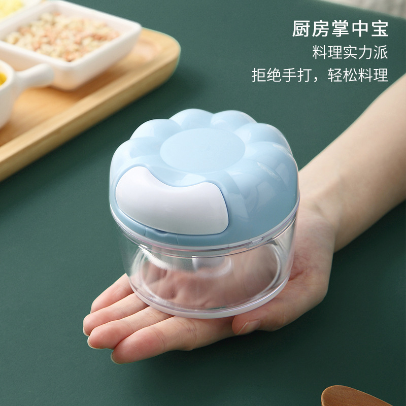 Garlic Puree Hand Pull Household Vegetable Cutter Garlic Puree Kitchen Dumpling Stuffing Wring Pull Garlic Machine Press Garlic Puree Manual details Picture