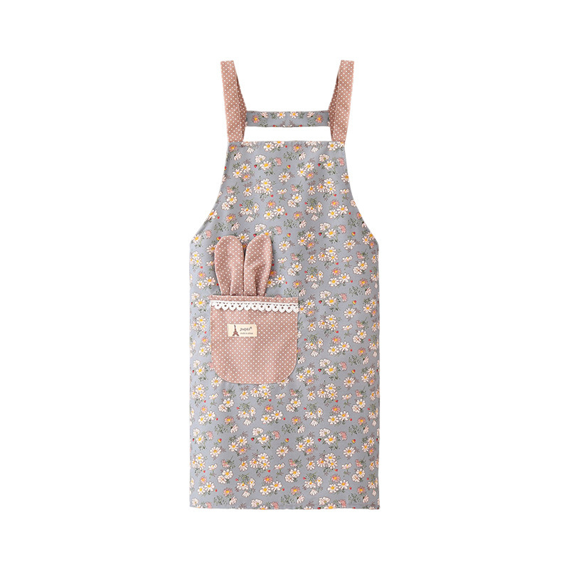 【 Chi Jia 】 Fashionable canvas apron, stylish shoulder strap, home cooking, oil-resistant, stain-resistant and dirt-resistant work clothes Item Picture