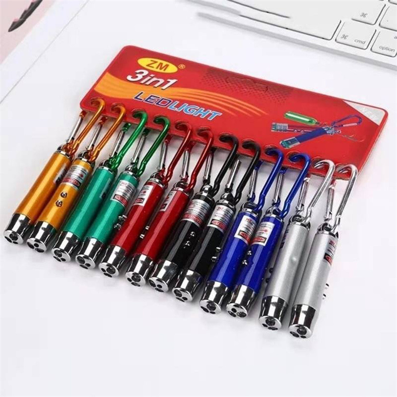 New metal buckle aluminum alloy mini banknote detector, three-in-one mini infrared laser flashlight, 2-yuan supply details Picture