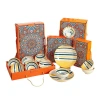 Cross-border Bohemian-style ceramic tableware sets, bowl and chopstick sets, insurance company souvenirs, opening gifts, logos Item Picture