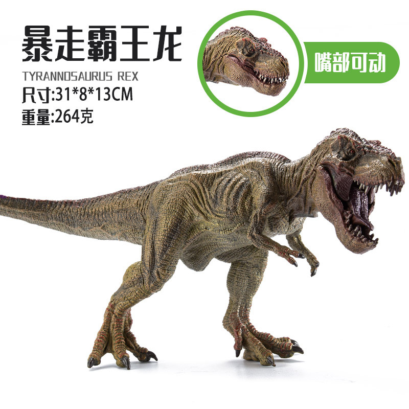 恐龙玩具 暴虐霸王龙仿真动物模型玩具迅猛龙沧龙三角龙 一件代发细节图