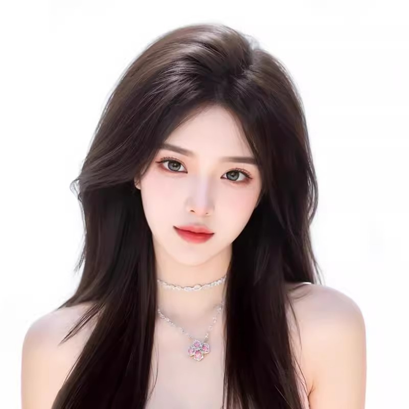 The newly upgraded wig is designed for women to achieve seamless hair replacement on the top of the head, increase hair volume, and create a fluffy, high skull top with full real hair and an invisible, boundless forehead Item Picture