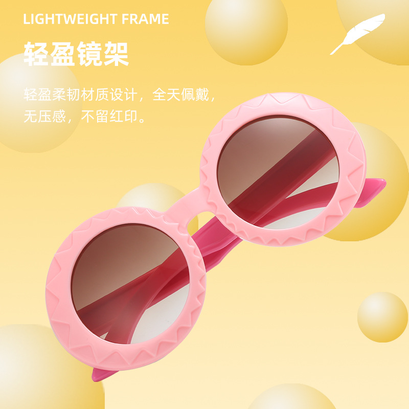 New children's sunglasses 2023 PC frame factory direct supply with extremely high cost performance Children's sunglasses 6101 details Picture