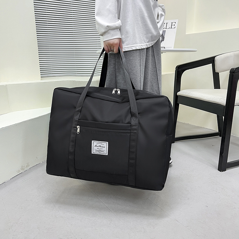 新款大容量旅行收纳包短途行李袋拉杆便携女可折叠旅行收纳袋详情图1