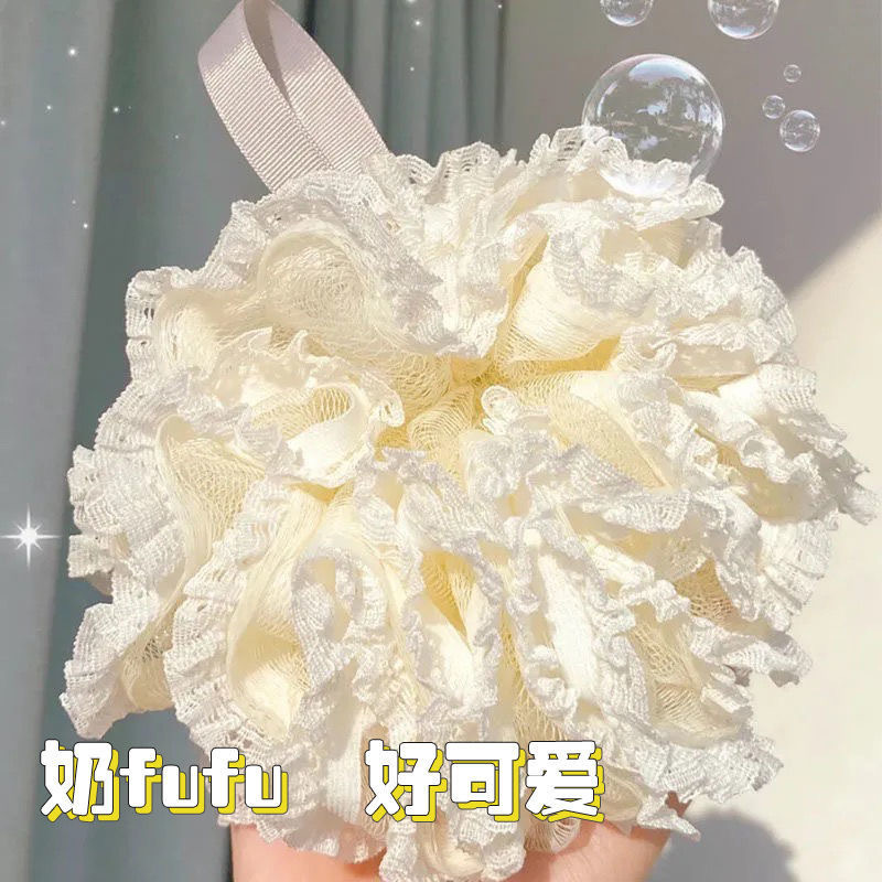Bath Flower Non-Loose Pe Bath Ball Ultra-Soft Bath Lace Lace Bath Ball Large Soft Foam Comfortable Back Scrub Bath Flower