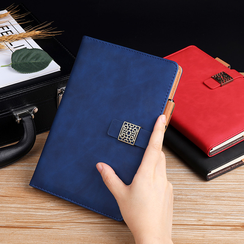 Window Cut Buckle A5 Sheepbark Notebook Buckle Business Diary Gift Box Set Notepad Logo In Stock Specification drawing