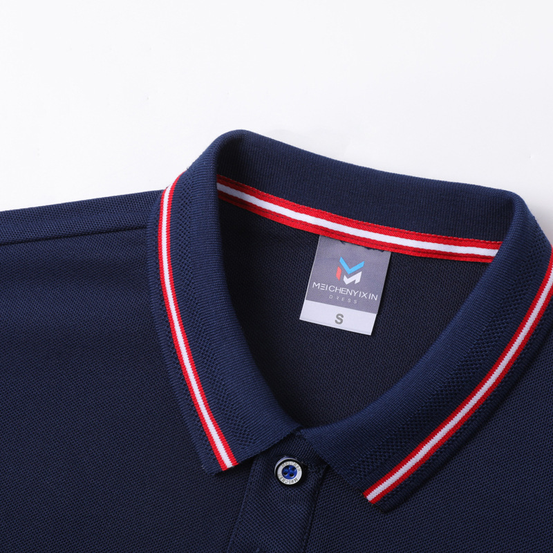 New lapel summer basic mass-market men's Polo shirt, solid color short-sleeved fashionable urban POLO shirt, men's T-shirt Specification image
