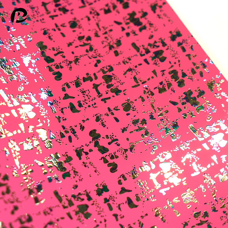 Colorful veneered pu leather in stock: 0.8mm cotton fleece laser scratch-resistant, wear-resistant and waterproof PU bag packaging leather material details Picture