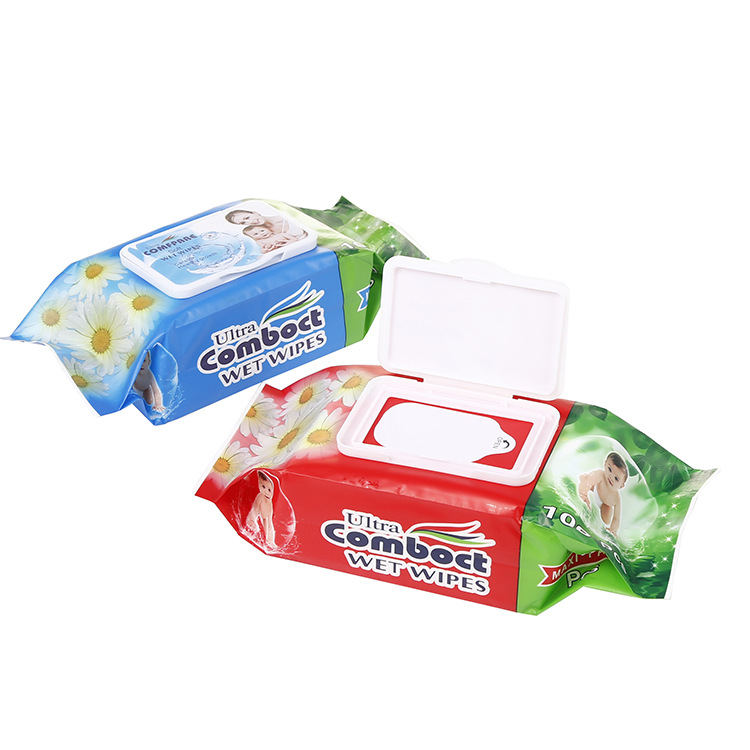 宝宝湿巾12白底实物图