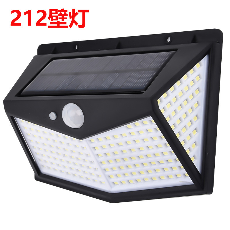 114Led Solar Wall Light Four Sides Light Amazon Explosive Outdoor Human Body Induction Street Lamp Villa Courtyard Light Application Scenario