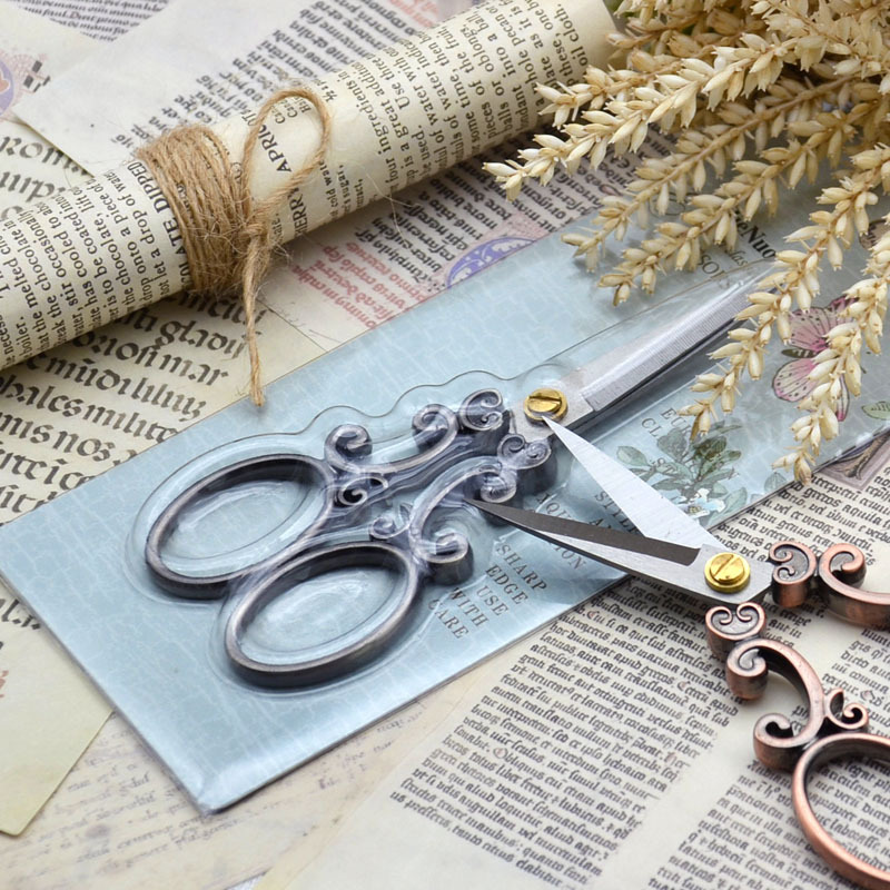 Cross-Stitch Tailor European Vintage Scissors Rolled Edge Pattern Stainless Steel Scissors Embroidery Scissors Vintage Scissors Application Scenario
