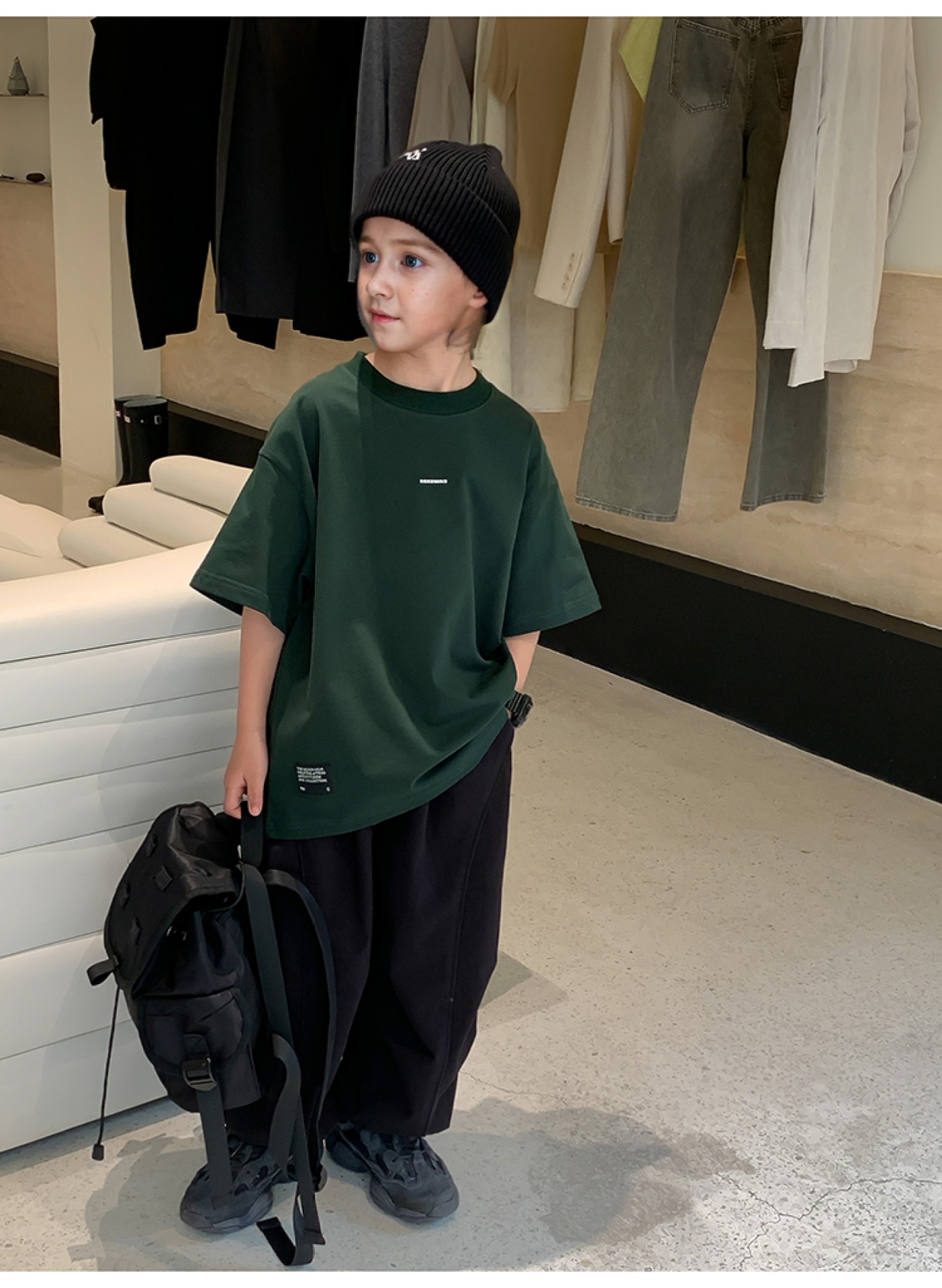 2025新款夏装男童大童圆领t恤短袖时髦儿童半袖韩版宝宝上衣男潮t详情30