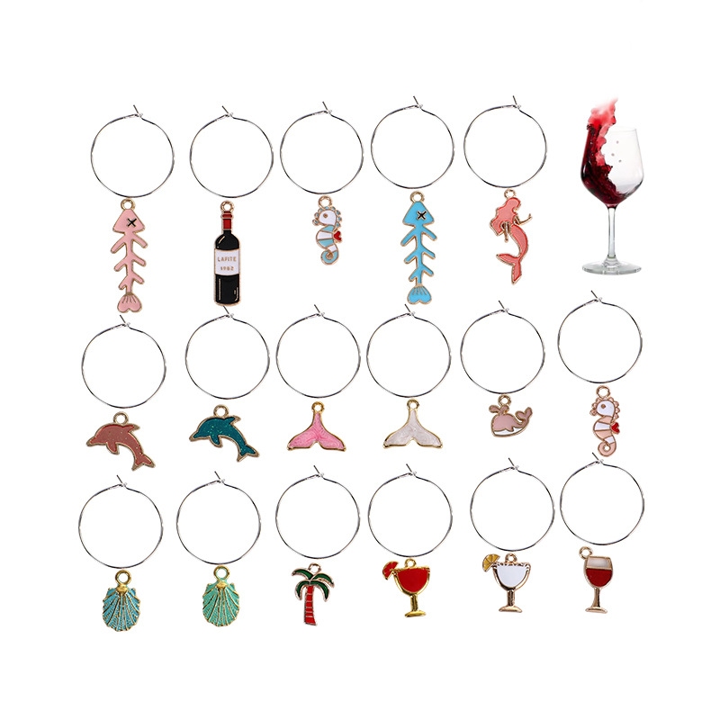 Starfish and sea shell alloy pendant accessories, gold necklace, platinum plated cartoon print, electroplated concealer, handcrafted stud earrings details Picture