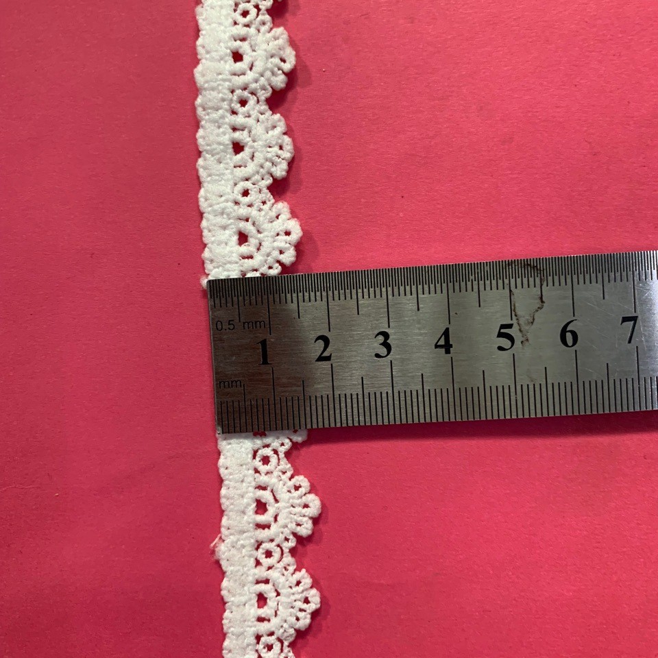 厂家批发1.5cm宽镂空小条码花边 牛奶丝水溶花边服装辅料女装饰品