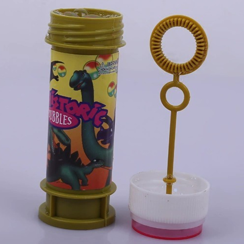 Cross-border wholesale classic dinosaur maze bubble water 50ml with blow rod sealing leak-proof, new filling, children's outdoor play details Picture