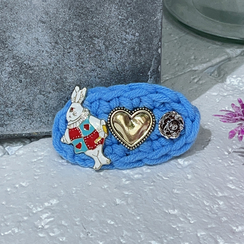 Boss Brother's Dream Wool Tour Fairyland Rabbit Heart Pair, original design from South Korea and Japan, women's niche style and temperament