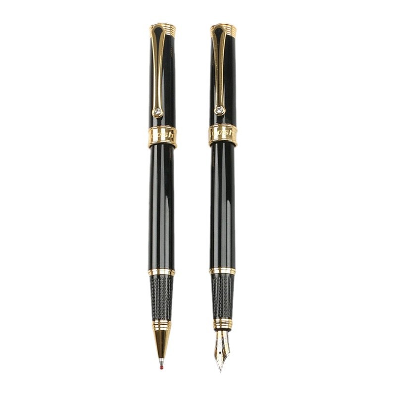 Roche high-end art pen, business office metal signature pen, corporate and university LOGO gift pen, gift box set Item Picture