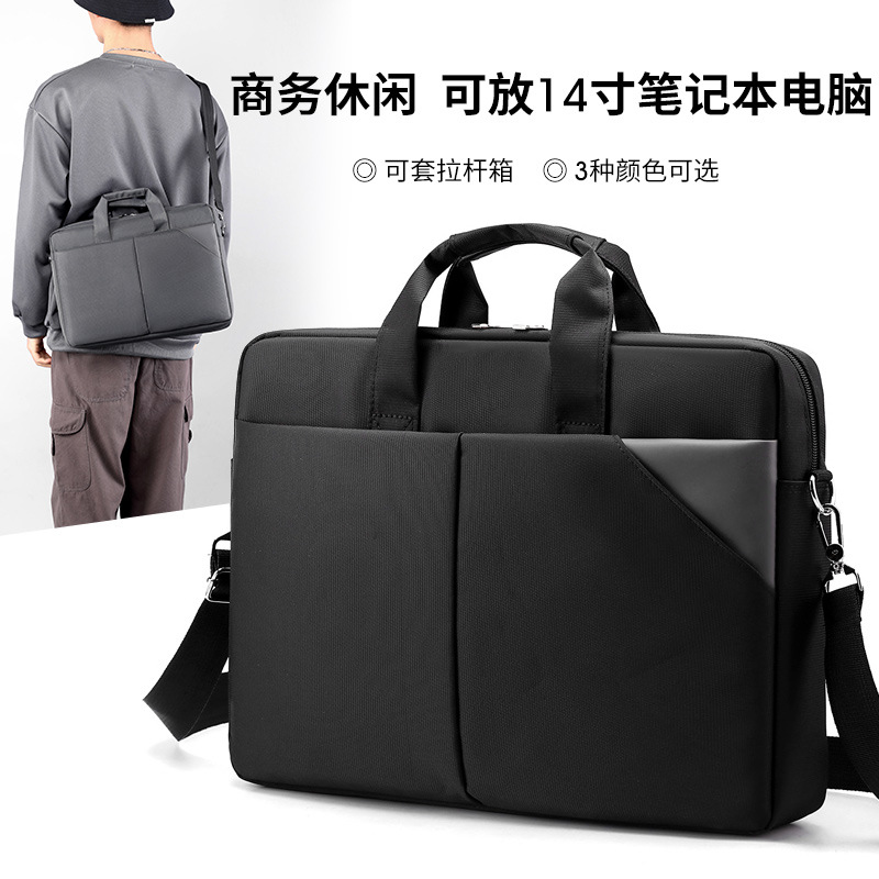 New computer bag, cross body bag, shoulder bag, 14 Laptop bag, airbag, 15.6 Men's and women's inch game bag