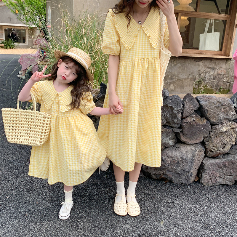 亲子装连衣裙夏季母女装女童公主裙子夏天女孩夏款儿童装夏装薄款