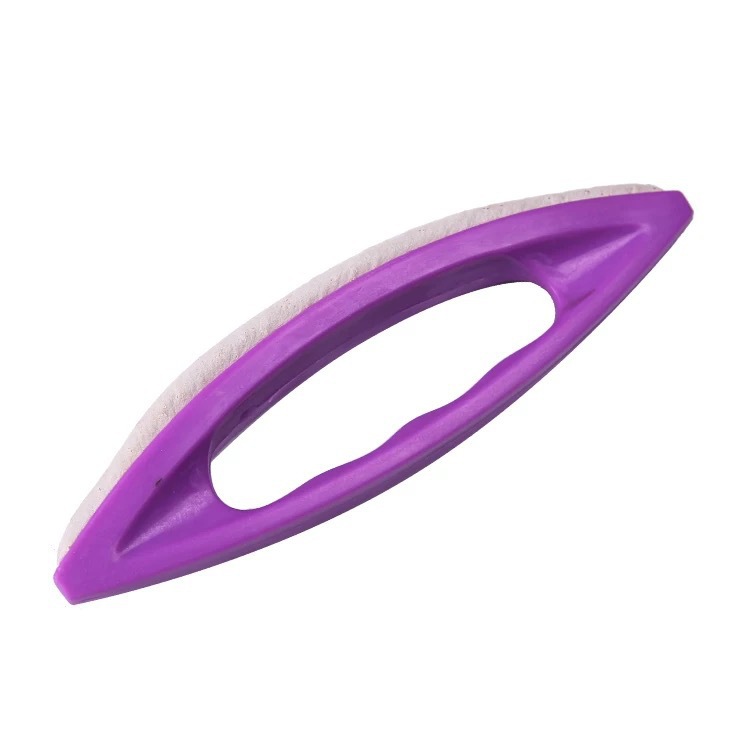 Nail polish polishing tools, nail waxing brushes, purple sheepskin nail polish waxing tools, purple polish brushes Item Picture