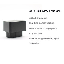 跨境4G OBD tracker 汽车即插即用追踪器防盗防丢卫星gps定位器