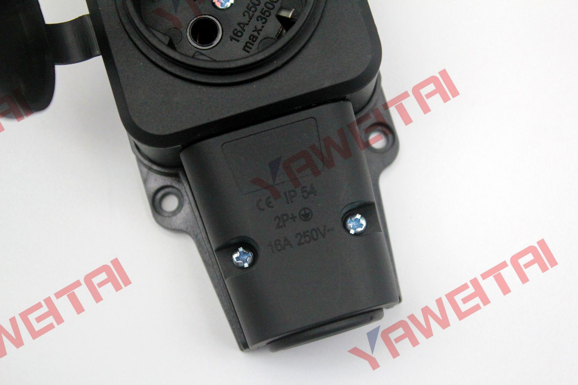 European standard outdoor rainproof splash-proof socket without wires and strips, two-position splash-proof socket Specification image