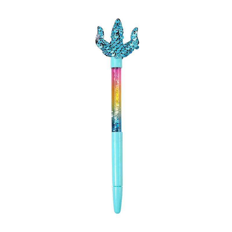 Creative Christmas Glitter Quicksand Fairy Stick Office Gift Pen Signature Pen Student High Appearance Level Neutral Pen Wholesale Item Picture