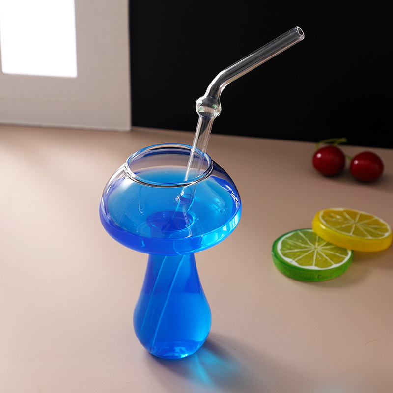 酒吧透明玻璃鸡尾酒杯子 创意蘑菇杯 香槟杯玻璃红酒杯个性玻璃杯详情图3