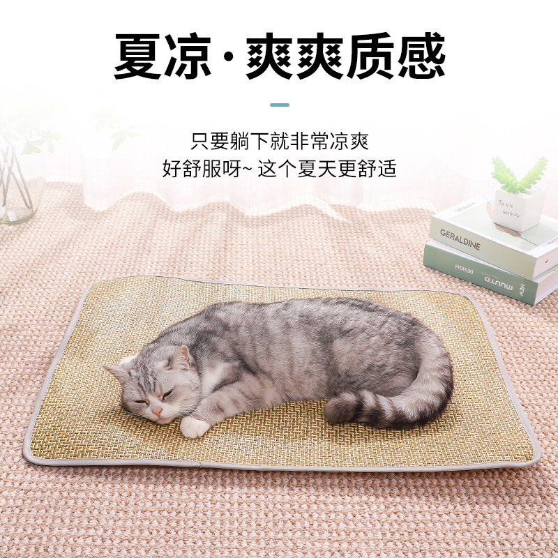 Dog summer cat cool MATS, summer pet ice MATS, cool MATS, dog MATS, all-season sleeping MATS, dog bed floor MATS Application Scenario