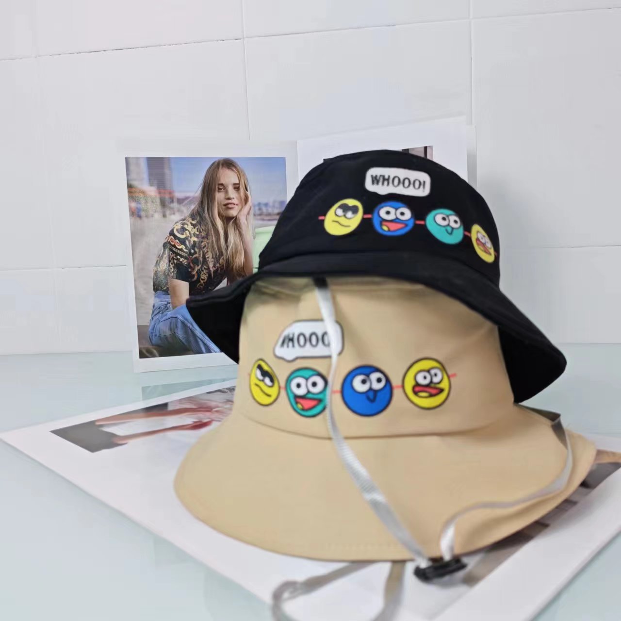 Children's fisherman's hat, suitable for outdoor outings, sun protection and wind protection all year round. Cartoon cute baby hat manufacturer wholesale details Picture