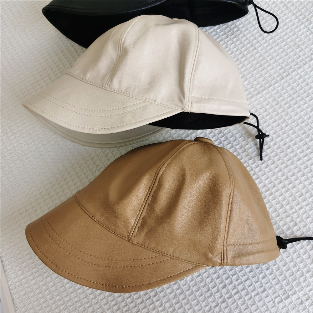 New British style retro cap niche design leather domed equestrian hat men and women sports hat everything