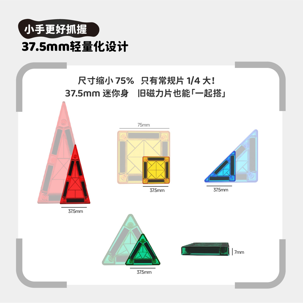 磁力片/磁力方块/磁吸泡沫字/磁力片儿童拼接卡通/我的世界细节图