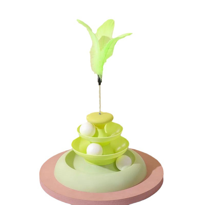 Cat spinning wheel, cat toy, mint ball, little cat self-entertainment and boredom, cat supplies, floor-sucking cat toy stick, play plate manufacturer Item Picture