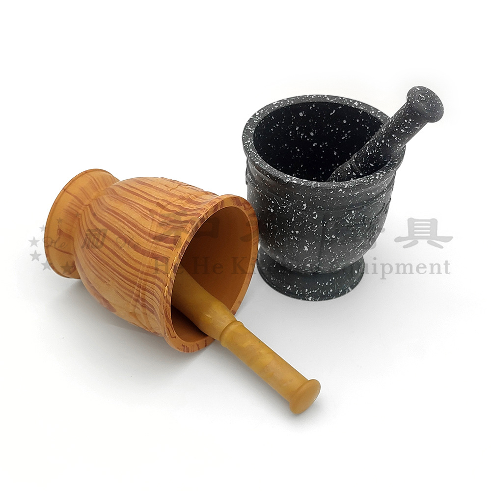 Large old-fashioned manual household press garlic masher multifunctional medicinal powder grinding mortar pot spice garlic masher Item Picture
