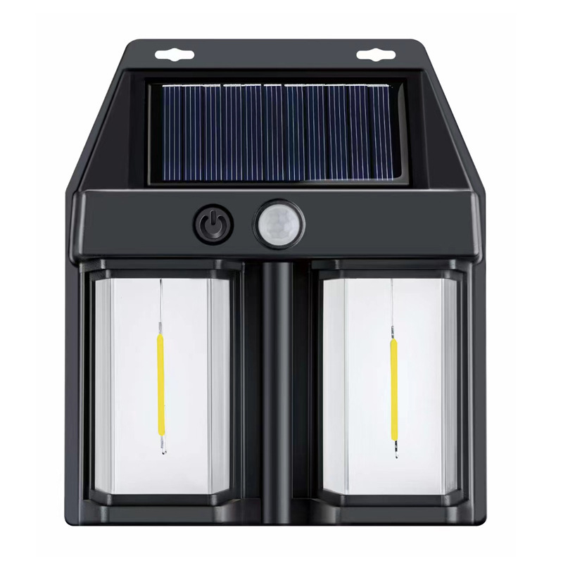 Solar Light Outdoor Garden Light Dark Automatic Light Human Body Sensing Villa Garden Waterproof Warm Light Atmosphere Wall Light Application Scenario