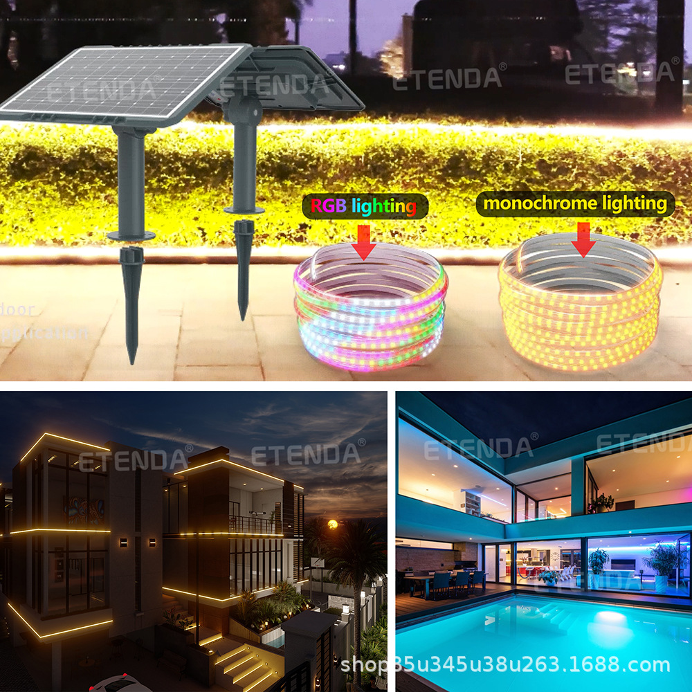 Wholesale solar led light strips, Christmas light decoration, flicker-free low-voltage intelligent light strips Item Picture