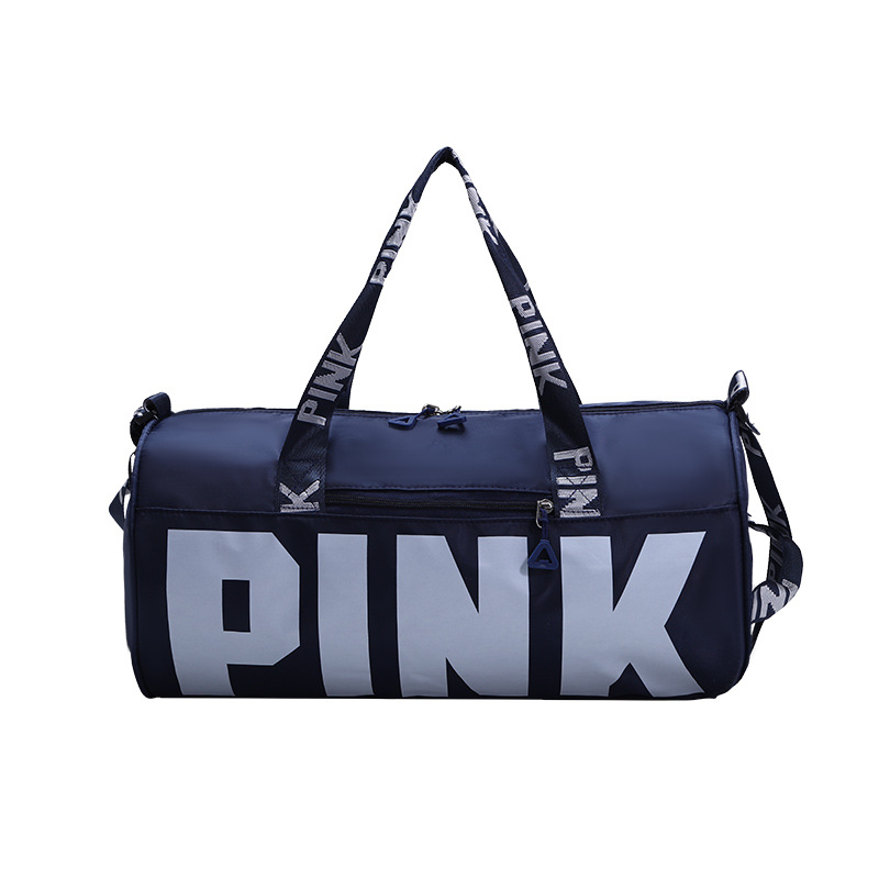 户外运动旅行包大容量单肩手提行李袋PINK旅行袋新款瑜伽健身包女详情图2