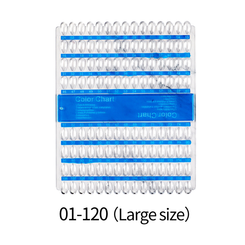 Nail Salon Color Palette 60 Color 120 Color Nail Display Board Nail Polish Sample Display Color Card Wholesale Application Scenario