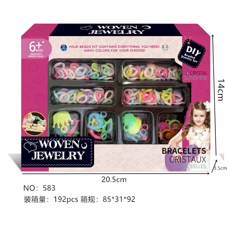 Cross-border new products: Children's DIY bracelets, creative bracelets, girls' toys, beaded ornaments, educational toys, free shipping Specification image