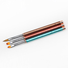 3支套美甲笔刷 美甲水晶笔 光疗彩绘笔 雕花笔