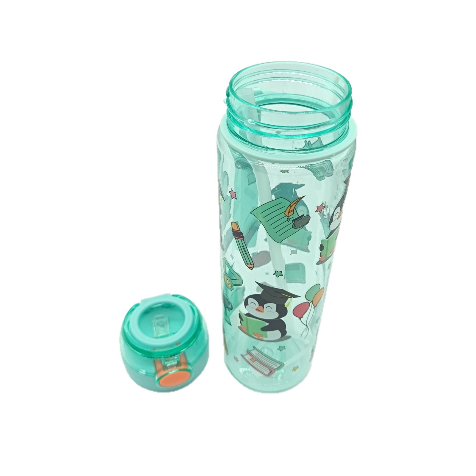 Cross-border wholesale best-selling small animal pattern space cups, silicone spout bouncing straw cups, water cups, portable sports water bottles Item Picture
