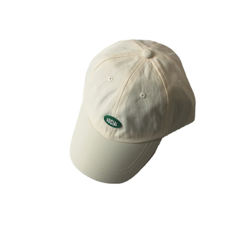 Japanese Letters Quick Drying Children's Cap Summer New Travel Baby Shade Baseball Cap Cap Wholesale Item Picture