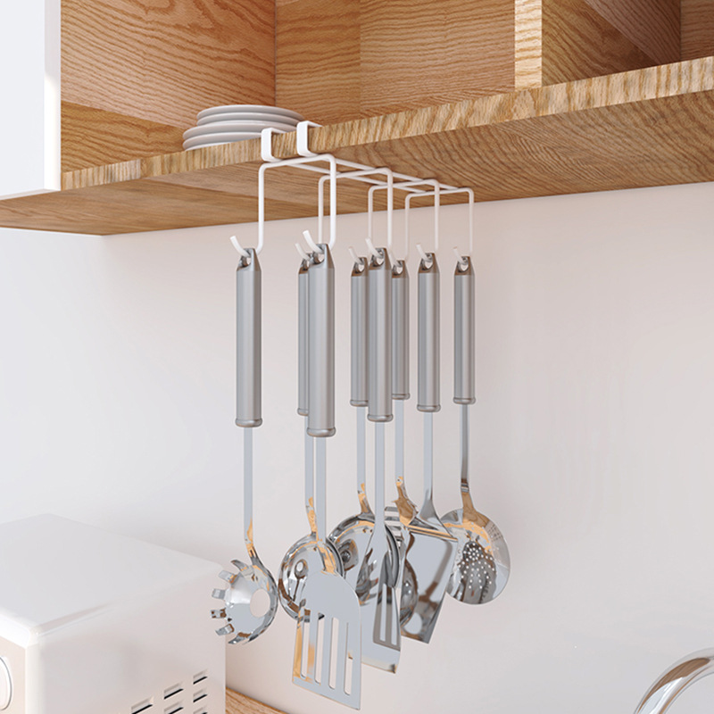 Manufacturers Wholesale Kitchen Perforation-Free Hook Storage Rack Wall Hanging Mug Coffee Cup Storage Rack Hanging Cabinet Under The Hanging Rack Specification drawing