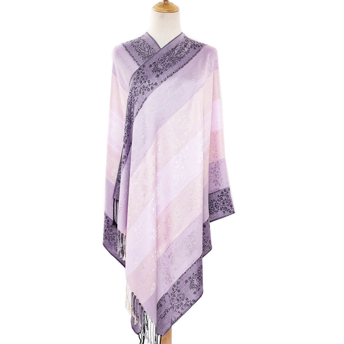 Factory Direct Sales Spring And Autumn New Cashew Jacquard National Wind Short Flow Su Lady Long Scarf Shawl Dual Use Item Picture