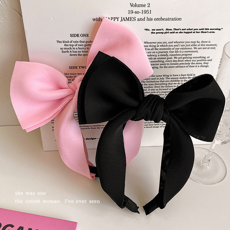 多巴胺超大蝴蝶结发箍女甜美少女高颅顶头箍2025年新款压发卡发捆