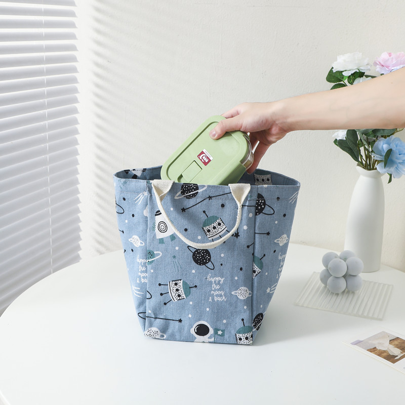 Portable Thermal Bag Bento Bag Lunch Box Office Worker Student Picnic With Lunch Canvas Lunch Bag Camping