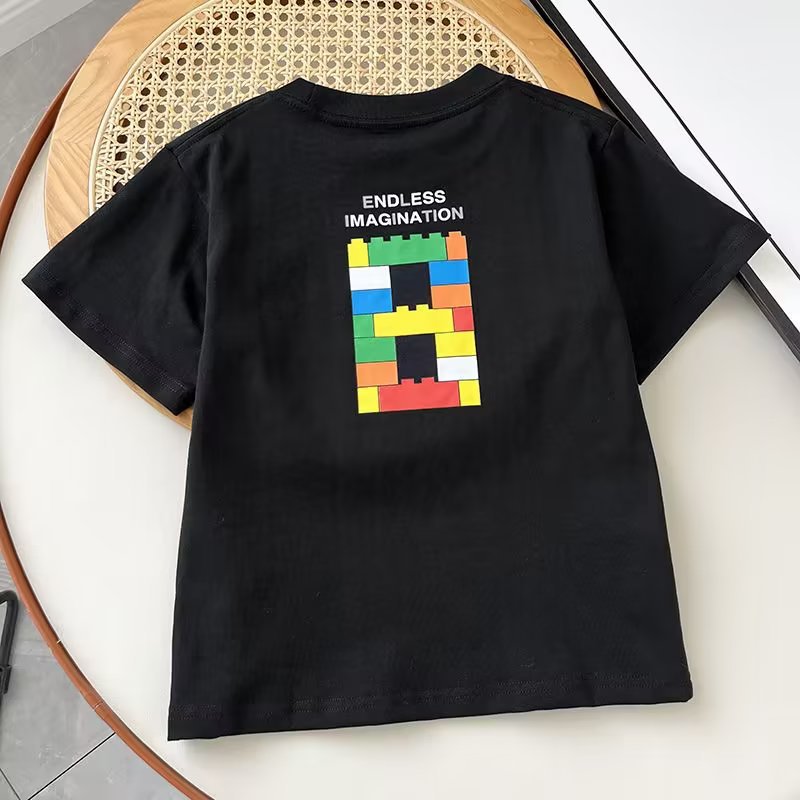 Youjia Children's Clothing/Boys/Girls Cartoon Printed T-shirt Short Sleeve Lego 457757/457758/457756 details Picture